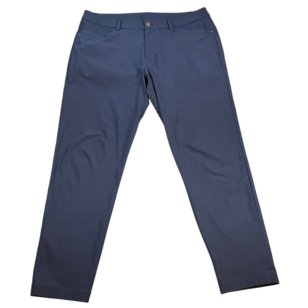 Lululemon ABC Slim-Fit Pant Warpstreme Mens 36 True Navy Tech Trousers
